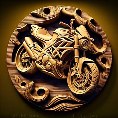 3D модель Ducati Monster 696 (STL)